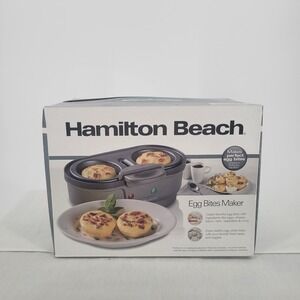 Hamilton Beach Egg Bites Maker Gray Teal New In Box Sous Vide‎ Style Snacker